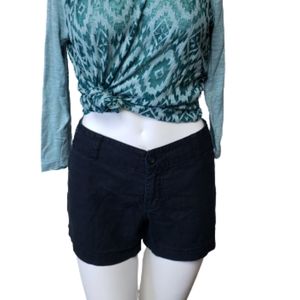 Costa Blanca Y2K linen & cotton black shorts size 6